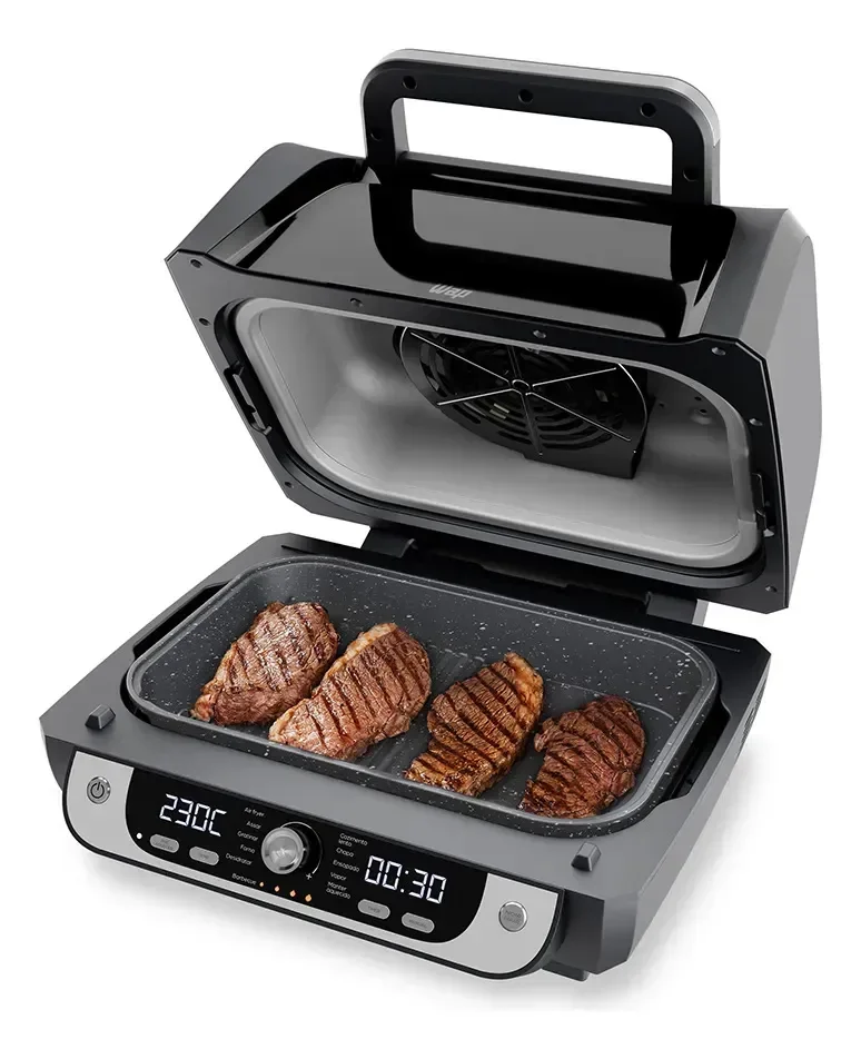 Fritadeira Elétrica Air Fryer WAP Barbecue com Painel Digital e 12 Funções 220V