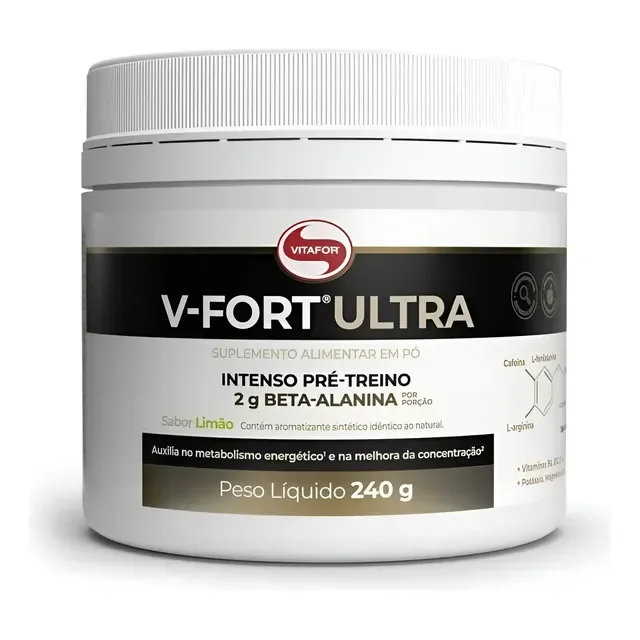 V-fort Ultra Pré Treino Intenso Vitafor 240gr