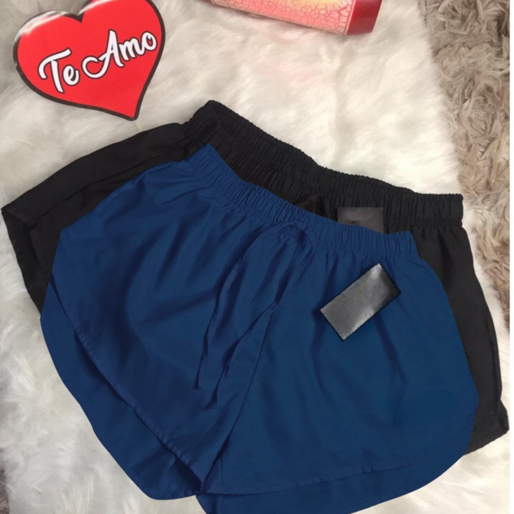 KIT 2 short  tactel feminino casual corrida, shorts academia, shortinho caminhada P ao EXG  mulher