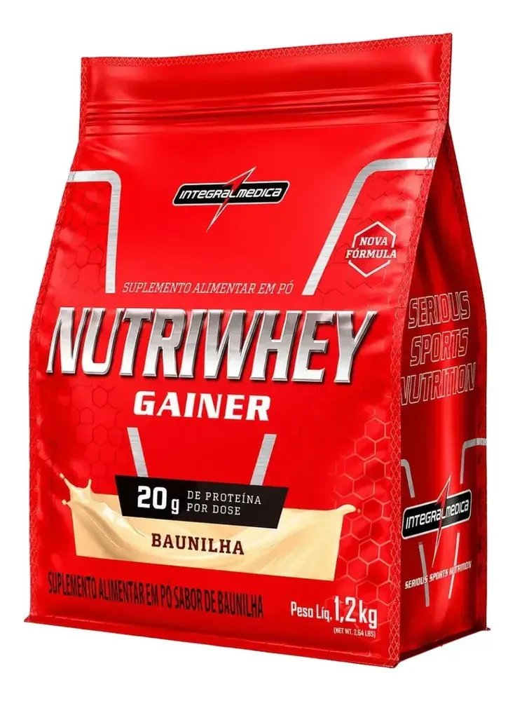 Nutriwhey Gainer Protein 1,2 Kg - Integralmedica Baunilha