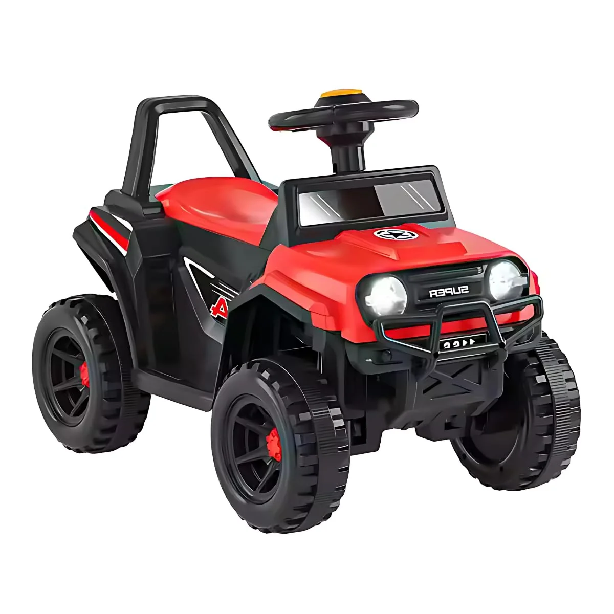 Jipe Elétrico Infantil 6V Kidino Carro Elétrico Infantil Off-Road Menino e Menina 1 à 4 anos, Seguro e Potente