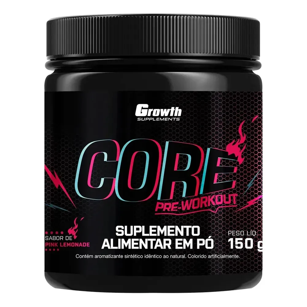 Pré Treino Core 150g Growth Supplements Pink Lemonade
