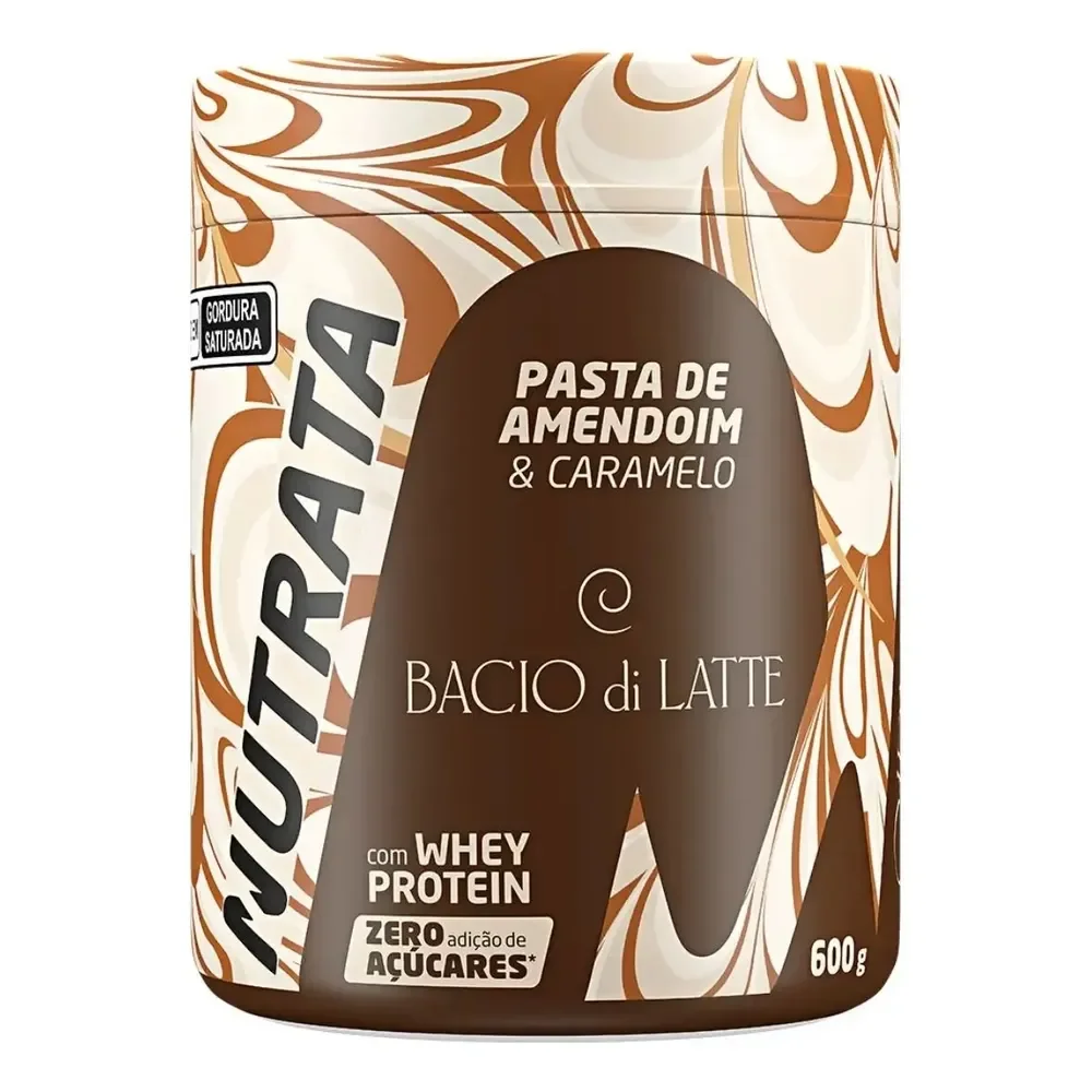 Pasta Proteica 600g Bacio Di Latte Caramelo Salgado Nutrata
