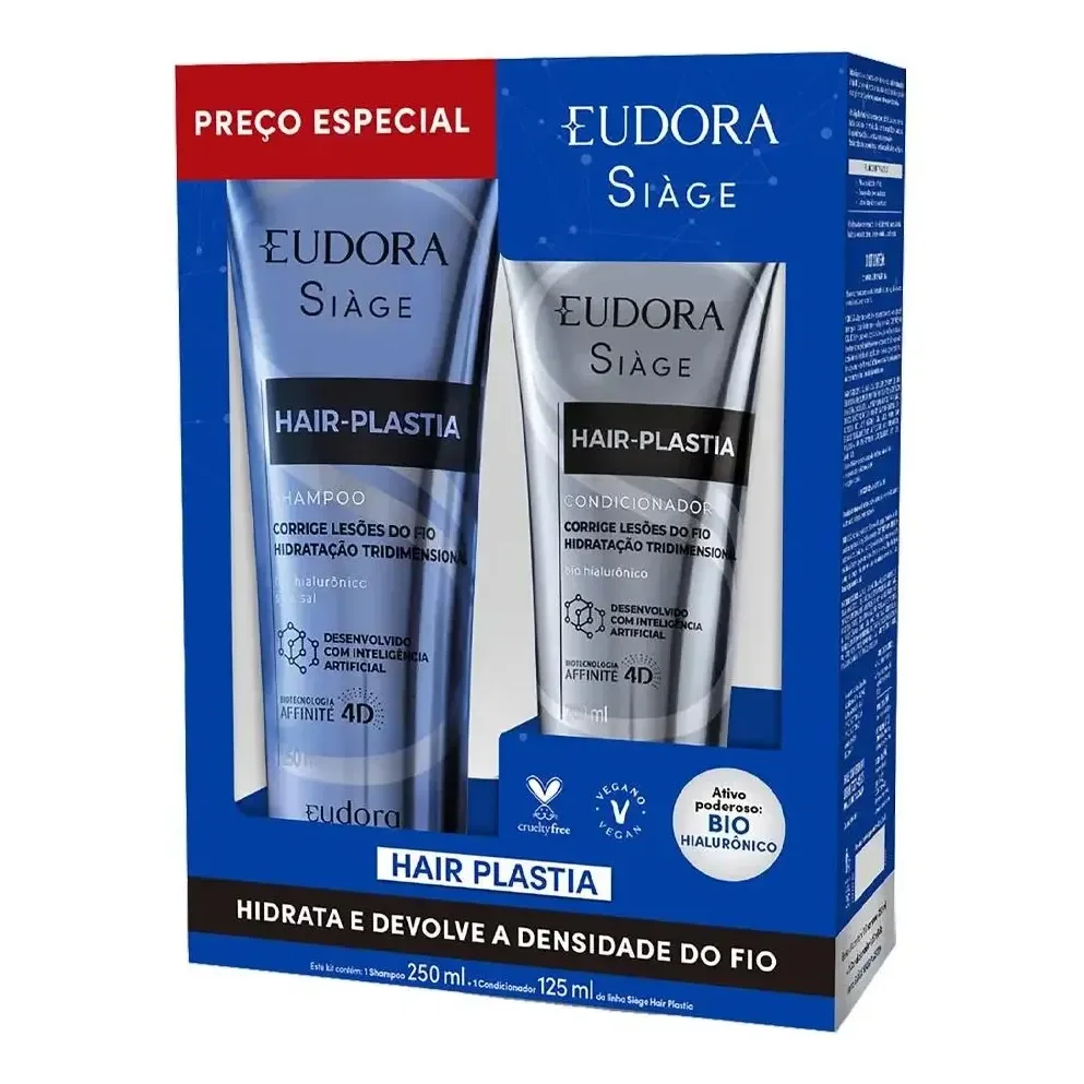 Kit Promopack Siàge Hair Plastia Eudora Shampoo + Condicionador