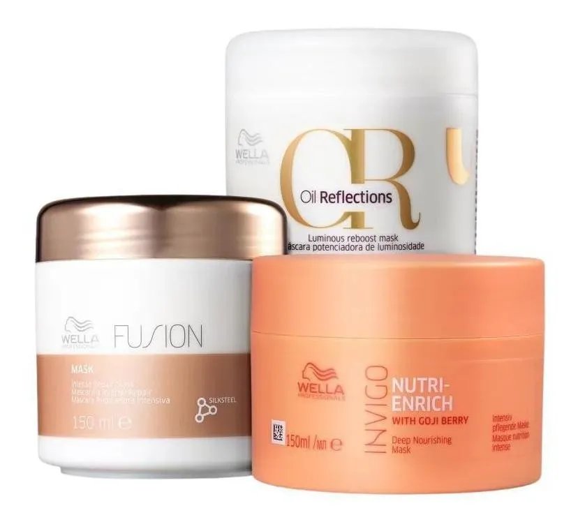 Kit Wella Cronograma Capilar Fios Perfeitos 3 Produtos