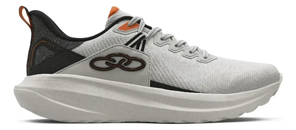 Tênis De Caminhada Masculino Zex 2 Olympikus Branco/preto Liso 41 Br