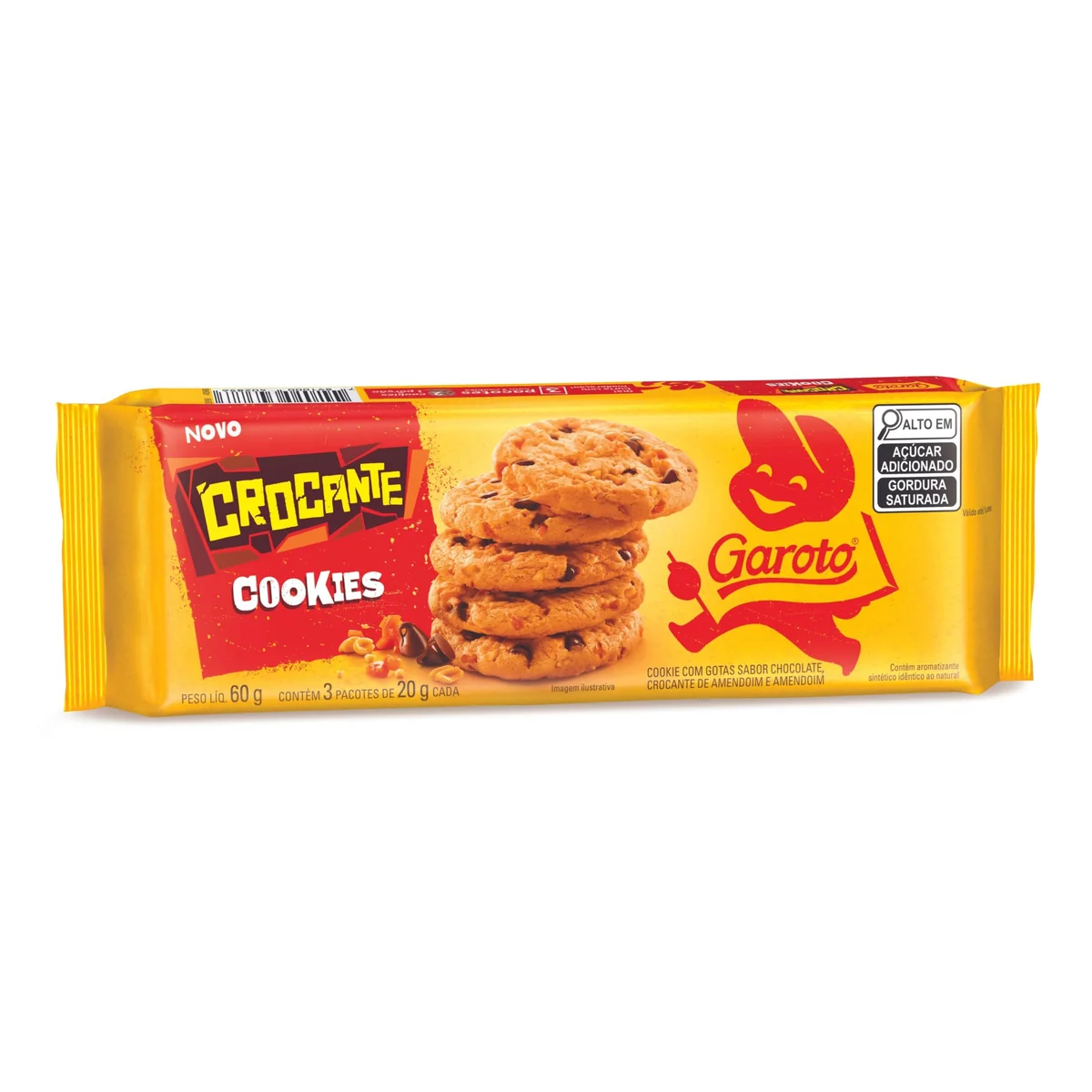 Cookie GAROTO Crocante 60g