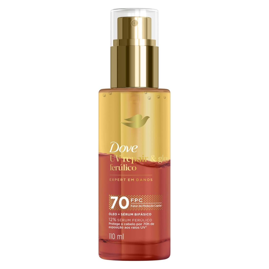 Dove Óleo e Sérum Bifásico UV Repair & Glow + Ferúlico 110ml