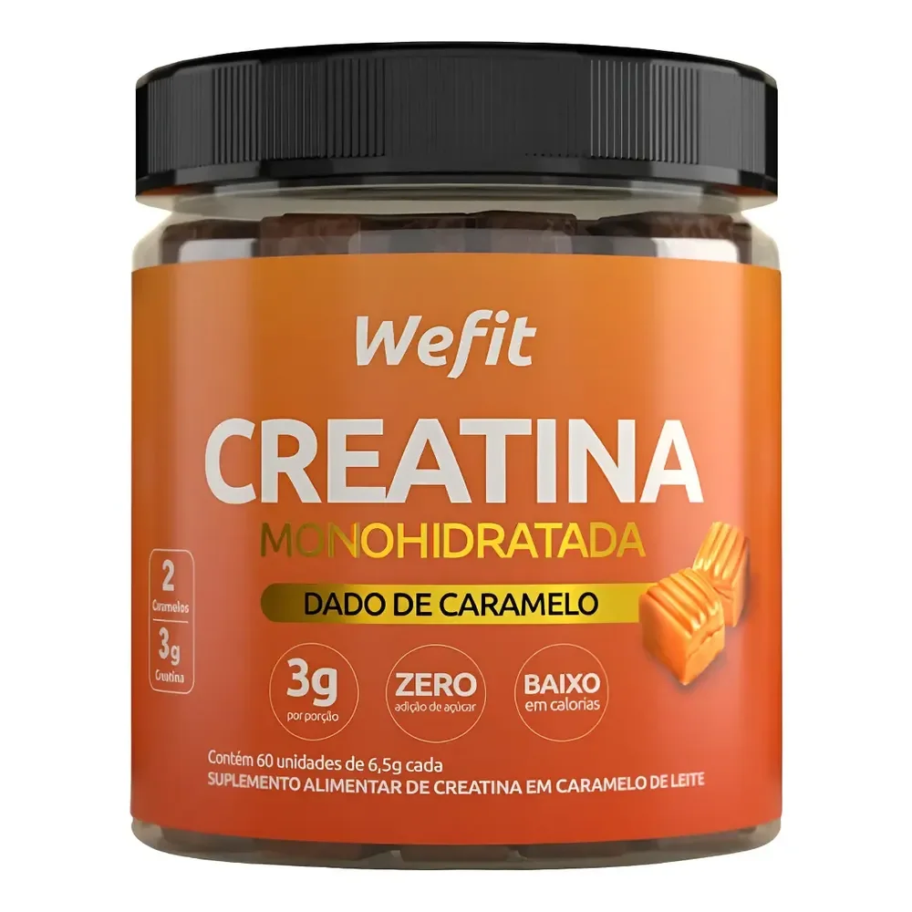 Suplemento En Dado De Caramelo Creatina Wefit Linha Essence Creatina Dado De Caramelo Sabor Caramelo X 390g