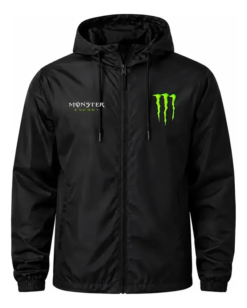 Jaqueta Corta Vento Monster Impermeável Unissex Sportivo Top Preto G