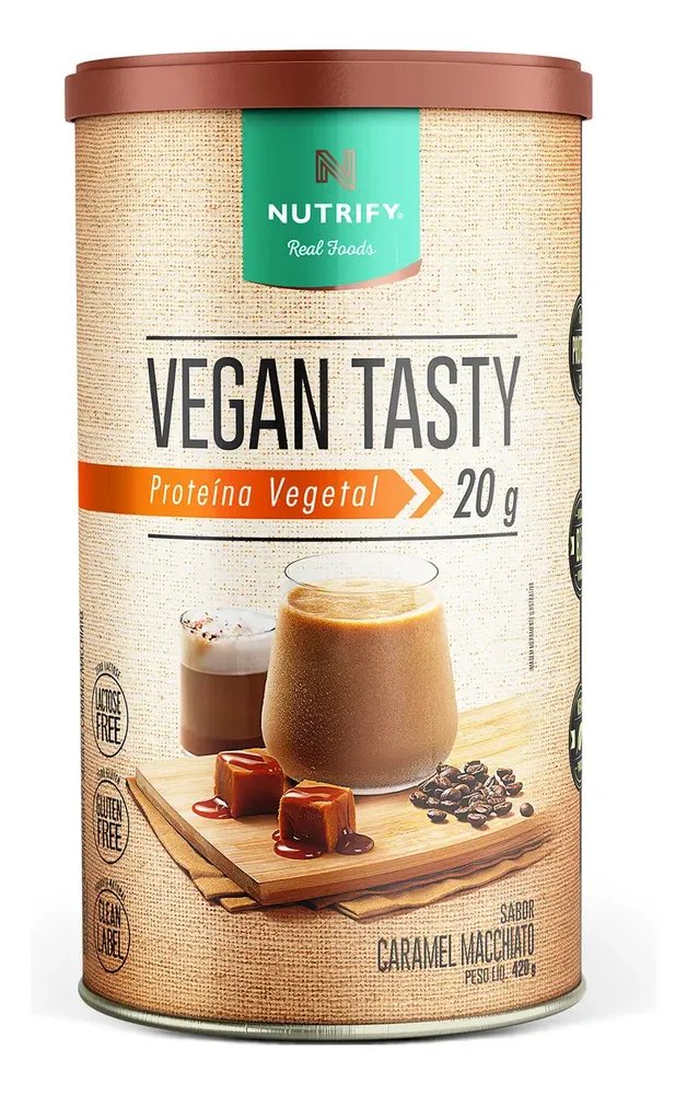 Proteína Vegan Tasty Caramel Macchiato 420g Nutrify