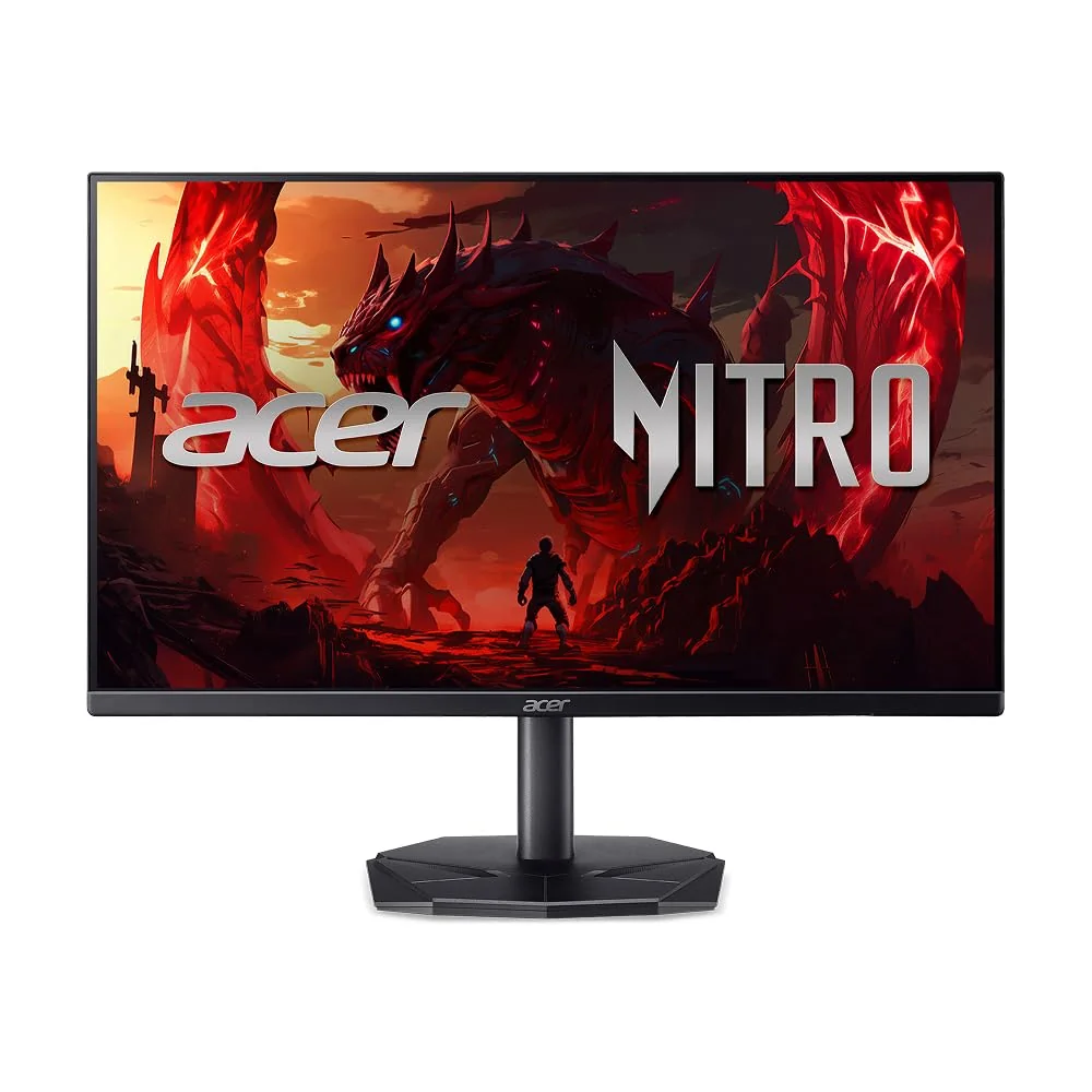 Monitor Gamer Acer Nitro KG241Y X3bip com Tela LED de 23,8" VA Anti Reflexo resolução 1920x1080 Full HD 16:9 Inclinação de até 25º 2ms e taxa de atualização de 200Hz
