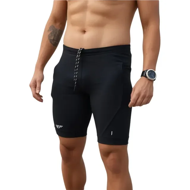 Bermuda De Compressão   Masculina Com Bolso Corrida