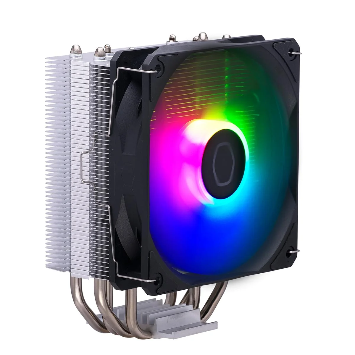 Cooler Master Hyper 212 Spectrum V3 ARGB CPU Air Cooler, ventoinha PWM de 120 mm, 4 tubos de calor, cobre niquelado prateado, 152 mm de altura, AMD Ryzen AM5|AM4, suportes Intel LGA 1851|1700|1200