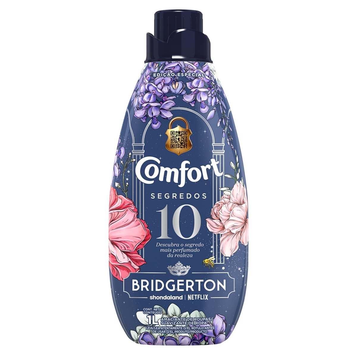 Comfort Amaciante Concentrado Bridgerton 10 Segredos 1L Edição Especial