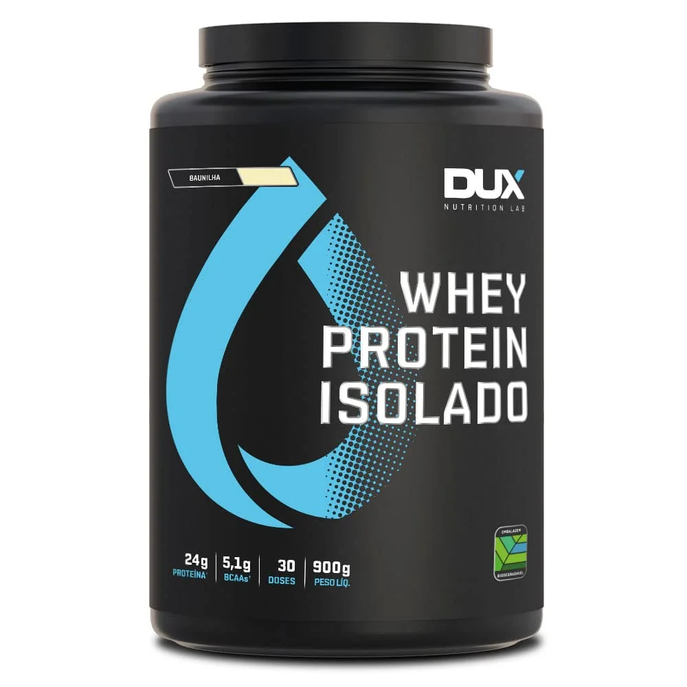 Whey Protein Isolado Baunilha Pote 900g – Contribui para os Resultados e Auxilia a Recuperação Muscular – Dux Human Health