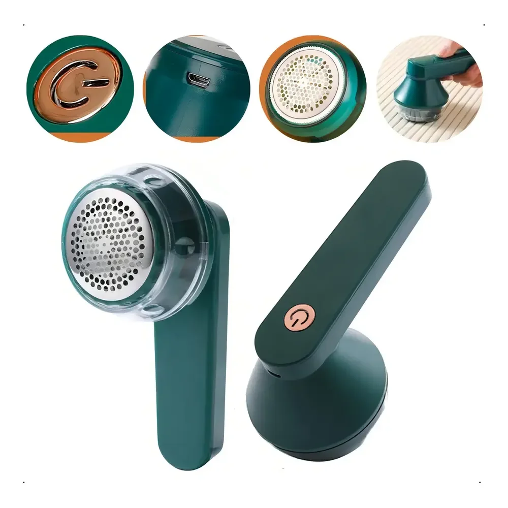 Papa Bolinha Elétrico Portátil Bivolt Jgbrasil Recarregável Roupas Verde-escuro 127/220v