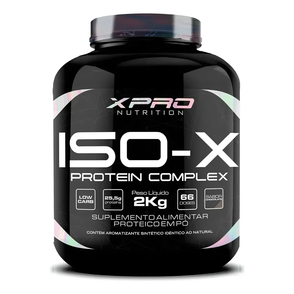 Whey 2kg Xpro Nutrition Foco Em Proteínas Ideal Dieta Low Carb Sabor Morango