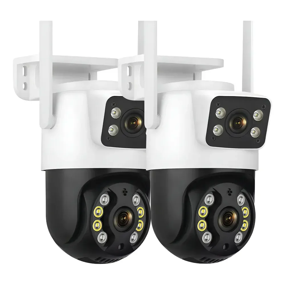 Kit 2 Camera Segurança A31 Icsee Prova D'agua Lente Dupla Cor Branco/preto Estary Shop