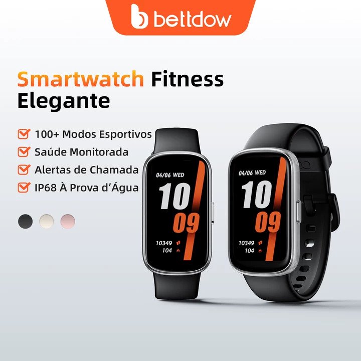 Rastreador de atividades físicas inteligente Bettdow, à prova d'água IP68, função "Encontrar meu dispositivo"