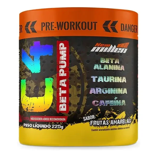 Pré Treino C4 Beta Pump 225g New Millen (top) - Sabor Frutas Amarelas