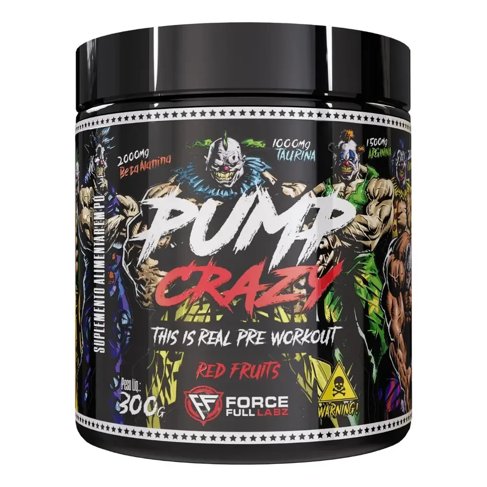Pré Treino Pump Crazy Insane Clown Force Full Labz 300g Frutas Vermelhas