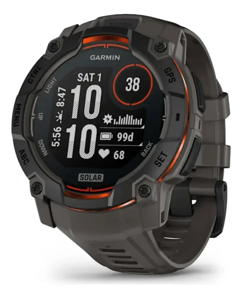 Relógio Monitor solar Garmin Instinct 3 de 50 mm Preto