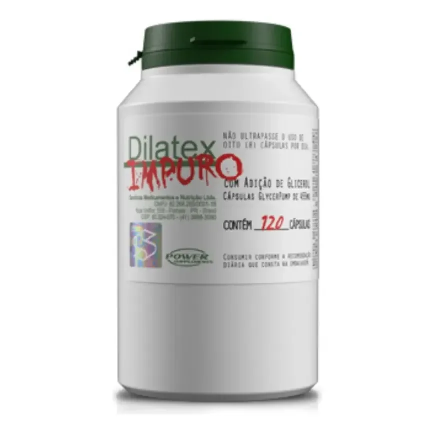 Dilatex Impuro Vasodilatador 120 Cp Power Arginina + Alanina Sabor Sem Sabor