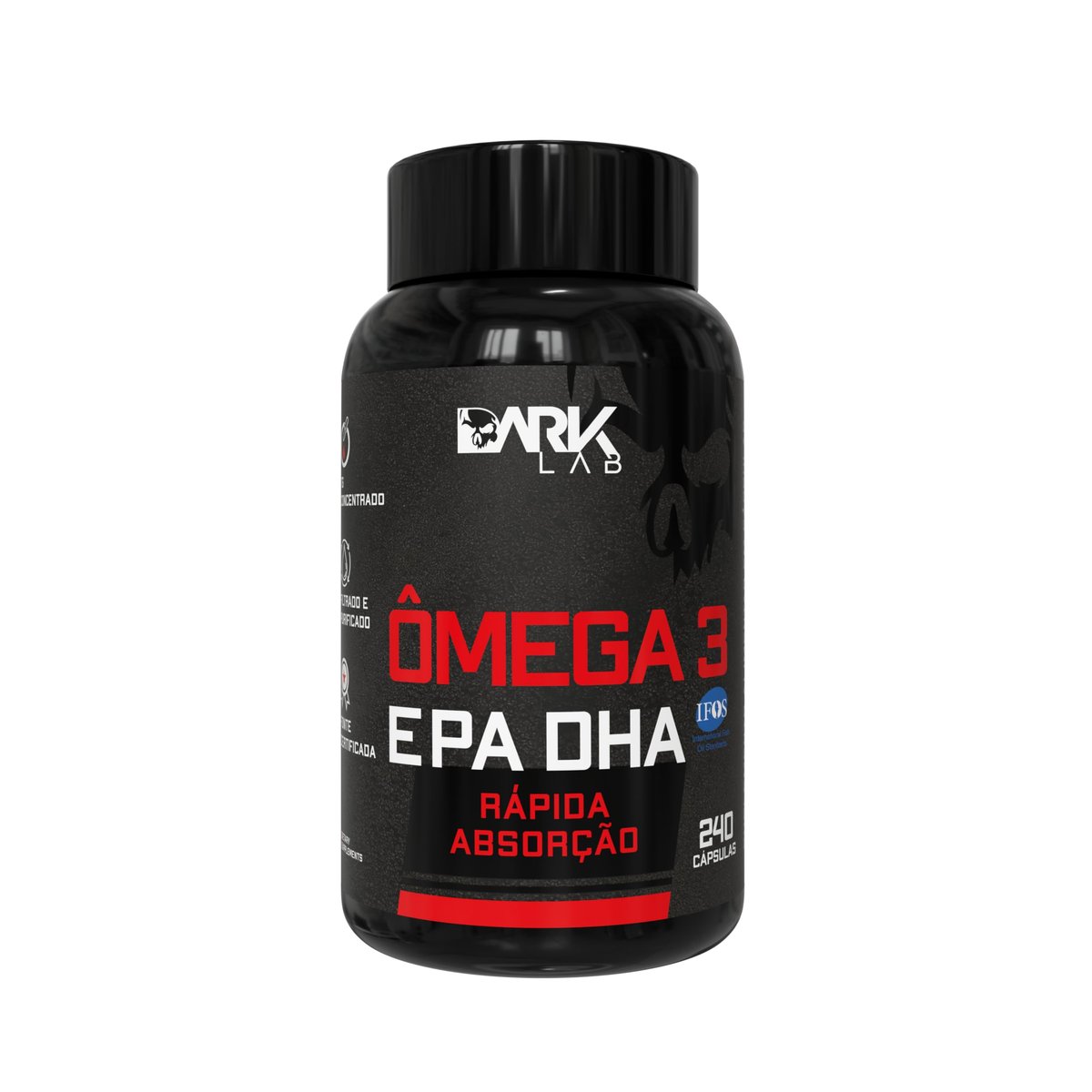 Ômega 3 EPA DHA, Dark Lab, 240 Cápsulas