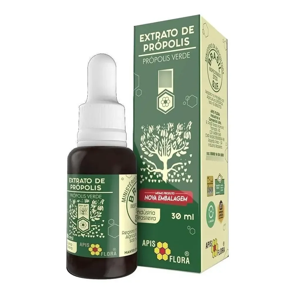 Extrato De Própolis Verde 30ml Apis Flora Sem Sabor