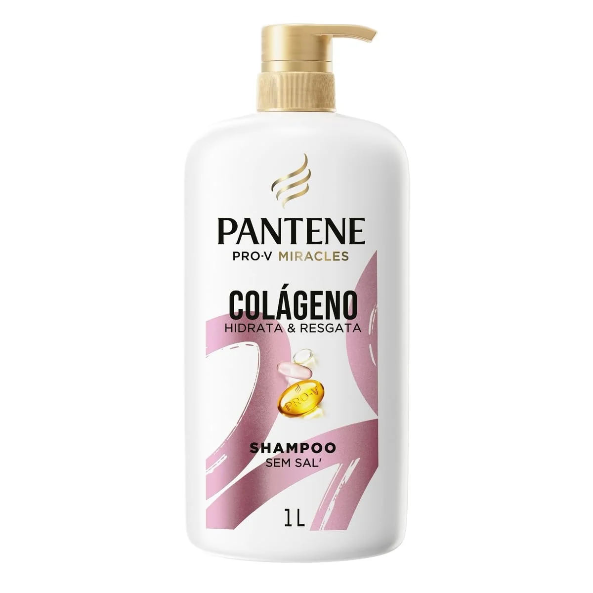 Pantene Pro-V Miracles Shampoo Colágeno Hidrata e Resgata 1L