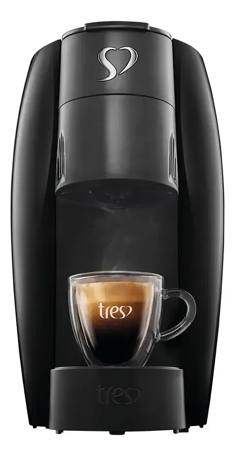 Cafeteira Tres Corações Lov Automática Preta-brilhante Cor Preto