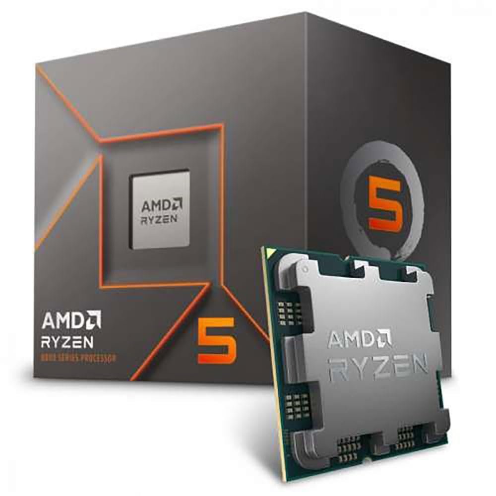 Processador AMD Ryzen 5 8400F (AM5/ 6 Cores/ 12 Threads/ 4.7 GHz/ 22MB Cache/Sem Vídeo/Com Cooler)