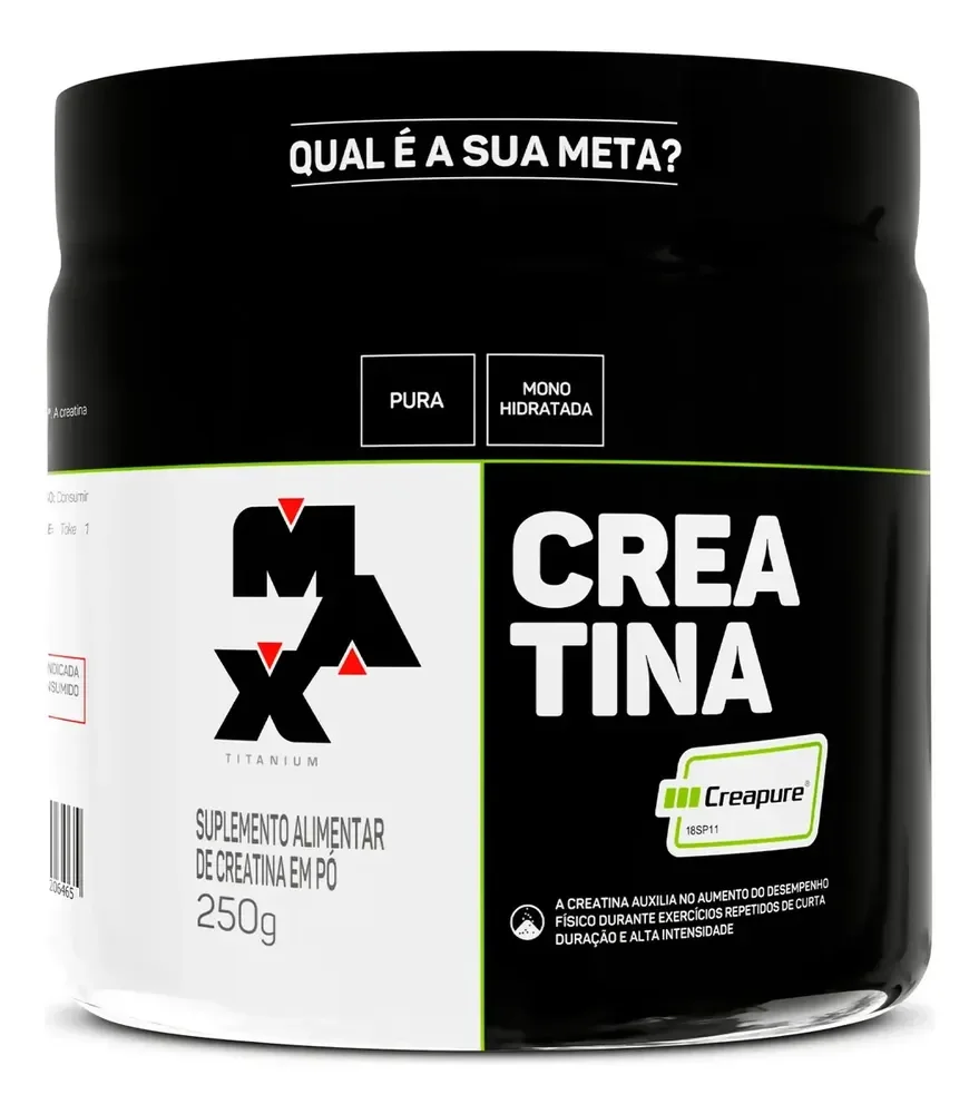 Creatina 250g Creatina Creapure Max Titanium Ganho de Força Premium