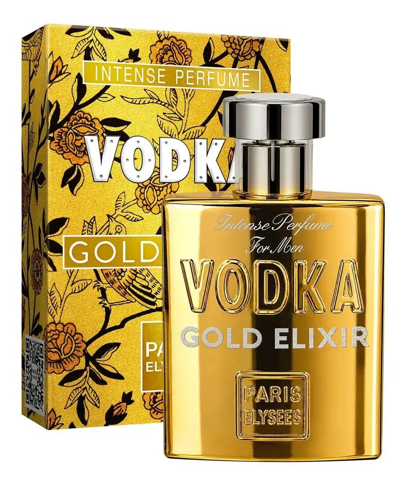 Perfume Vodka Gold Elixir Paris Elysees Masculino 100ml