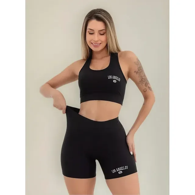 Conjunto Top Shorts Feminino Los Angeles