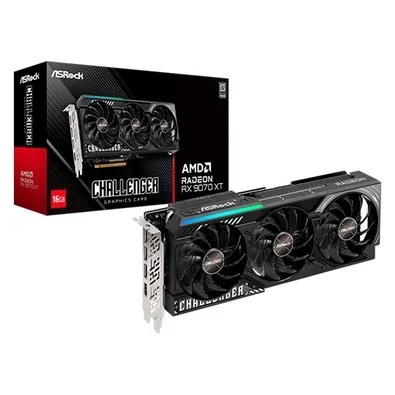Placa de Vídeo ASRock Radeon RX 9070 XT Challenger, AMD, 16GB - 90-GA61ZZ-00UANF