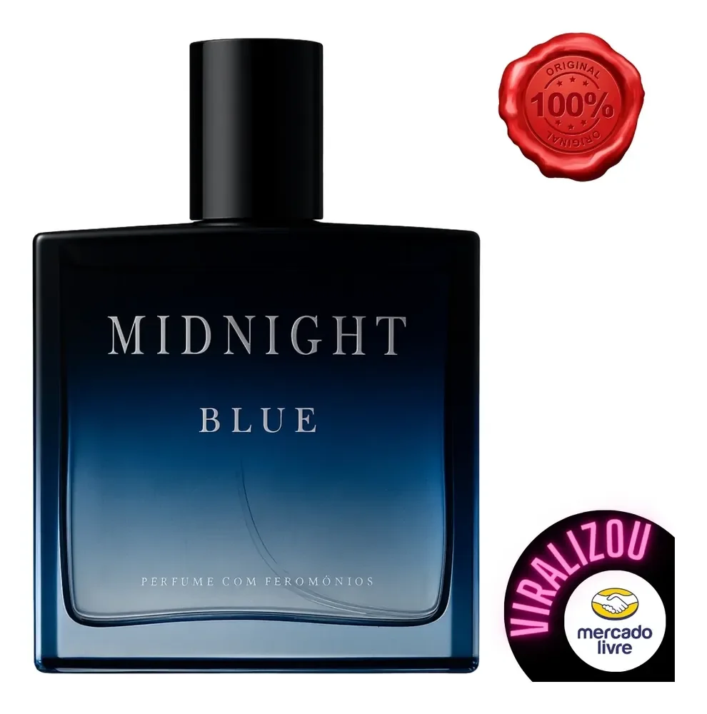 Perfume Magnético Masculino Midnight Blue Attraction 100 Ml