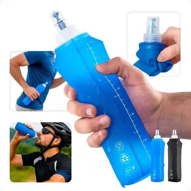 Garrafa Squeeze Soft Flask De Silicone 500ml Mole Dobrável