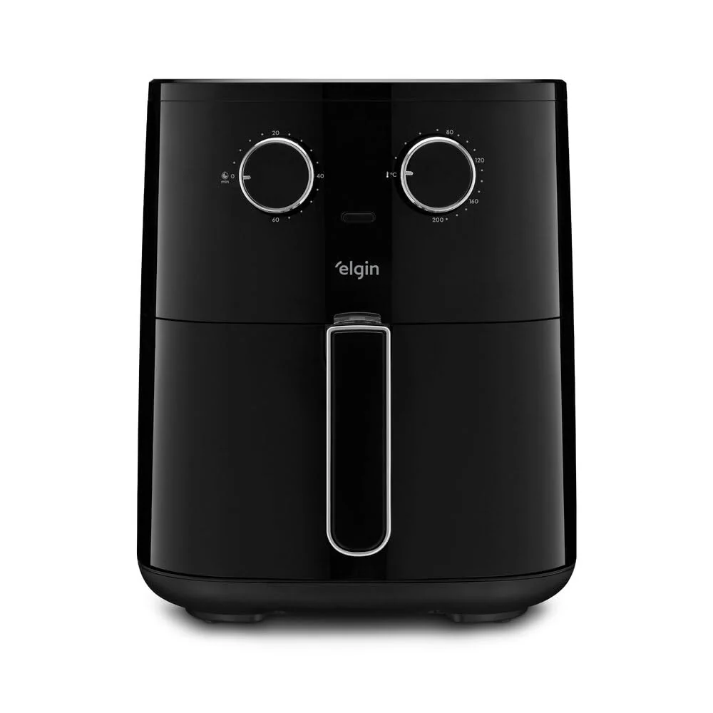Fritadeira Air Fryer Six Fry Elgin 6,5L Cesto removível 1.500W Preta 110V