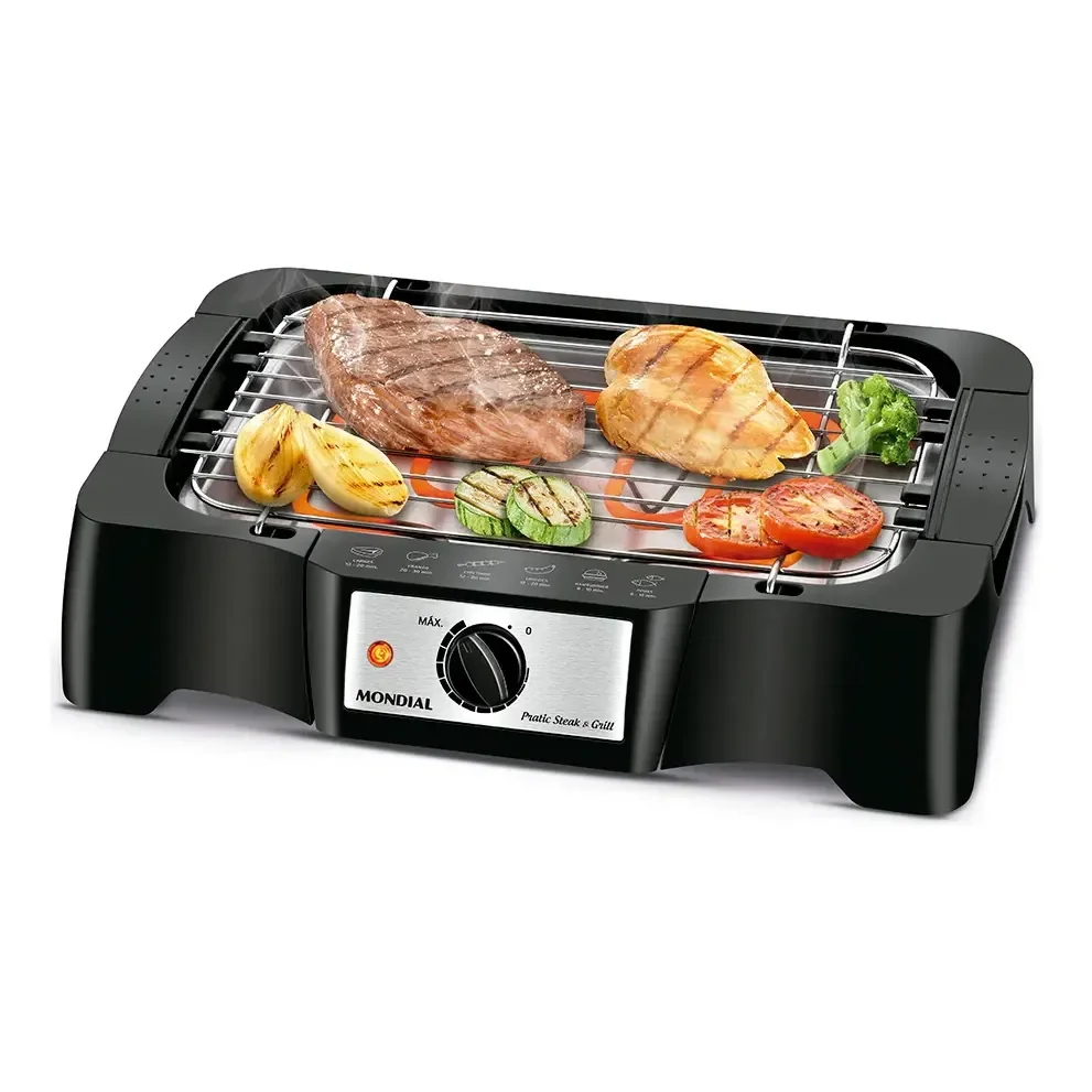 Churrasqueira Elétrica, Mondial, 1200w - Ch-07 Preto 127v