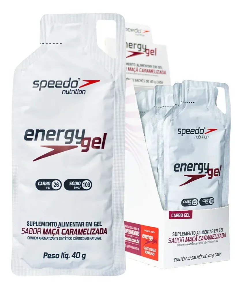 Gel Carboidrato Speedo Maçã Caramelizada Caixa 10 Unidades 40g