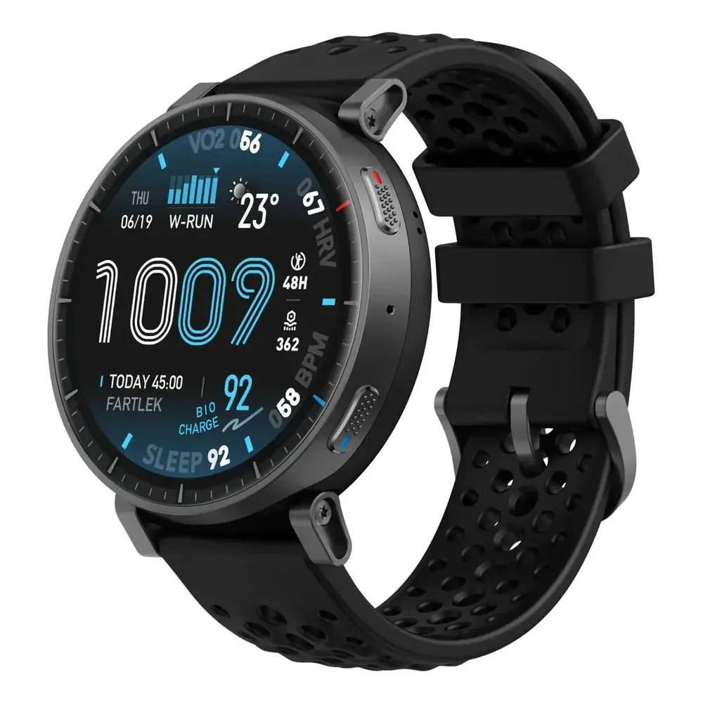 Relógio Inteligente Amazfit Active Max Amoled Gps 5atm Cinza Silicone Preto
