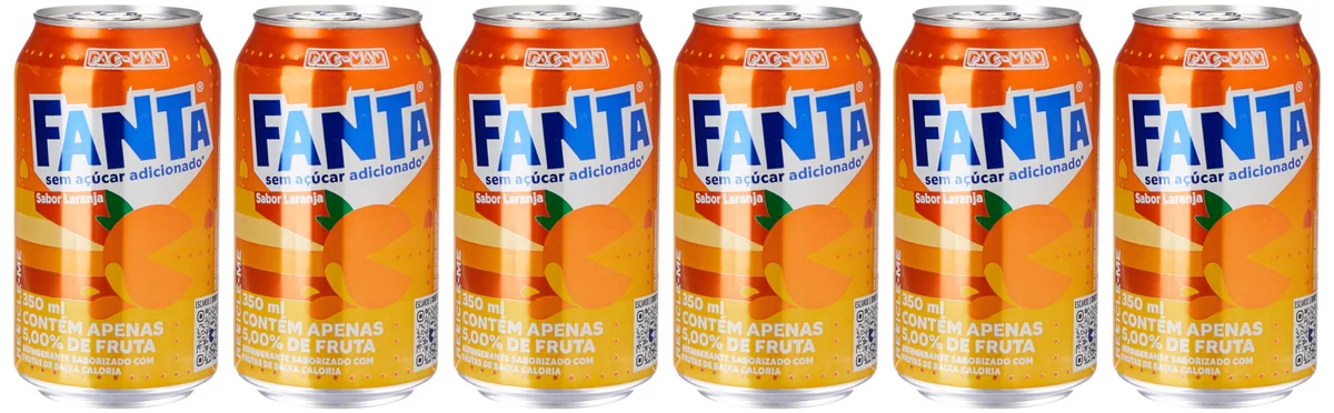 Pack de Fanta Laranja Zero lata 350ml 6 unidades