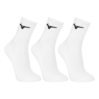 Kit Meias Cano Médio Mizuno Basic 3 Pares