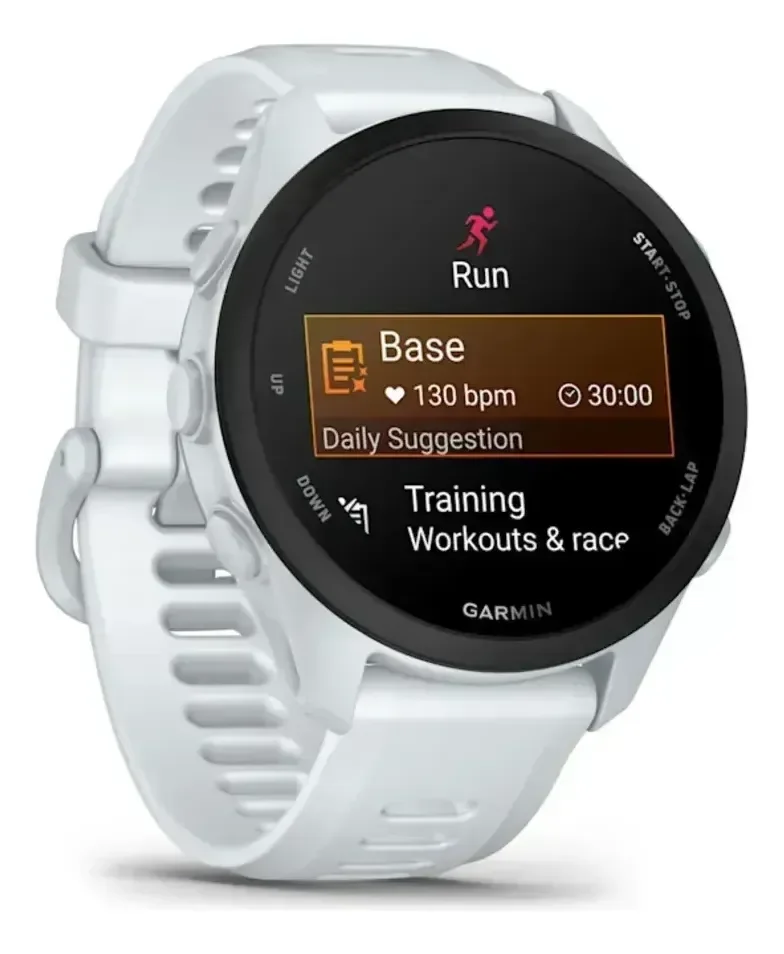 Garmin Relógio Forerunner 70 Preto 42mm Monitor Cardíaco Branco