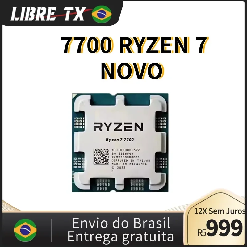 LibreTx Processor RYZEN 5 7700 / 7400F / 5600X Cpu Socket AM4 AM5computer game stock in brazil - AliExpress 502