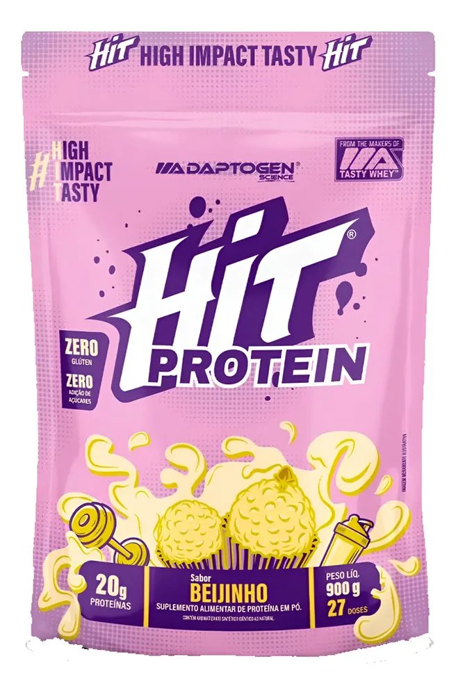 Hit Protein Suplemento Alimentar 900g - Adaptogen Science Sabor Beijinho