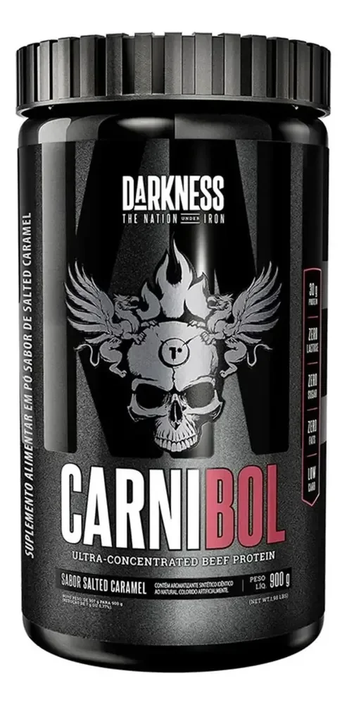 Whey Proteína de Carne Carnibol Salted Caramel 900g Darkness