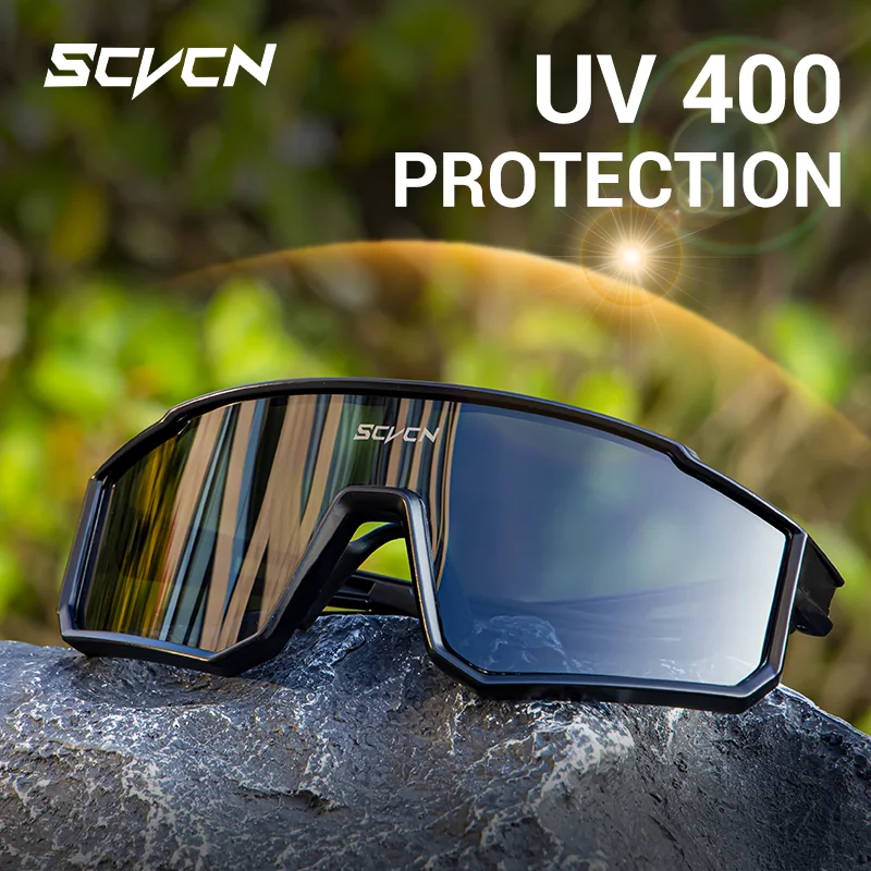 SCVCN UV400 Óculos De Sol Para Ciclismo Esportivos Homens E Mulheres MTB Bicicleta Presente
